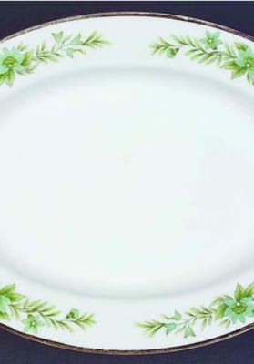 Creative Manor Garlands of Glory 12 in Oval Serving Platter