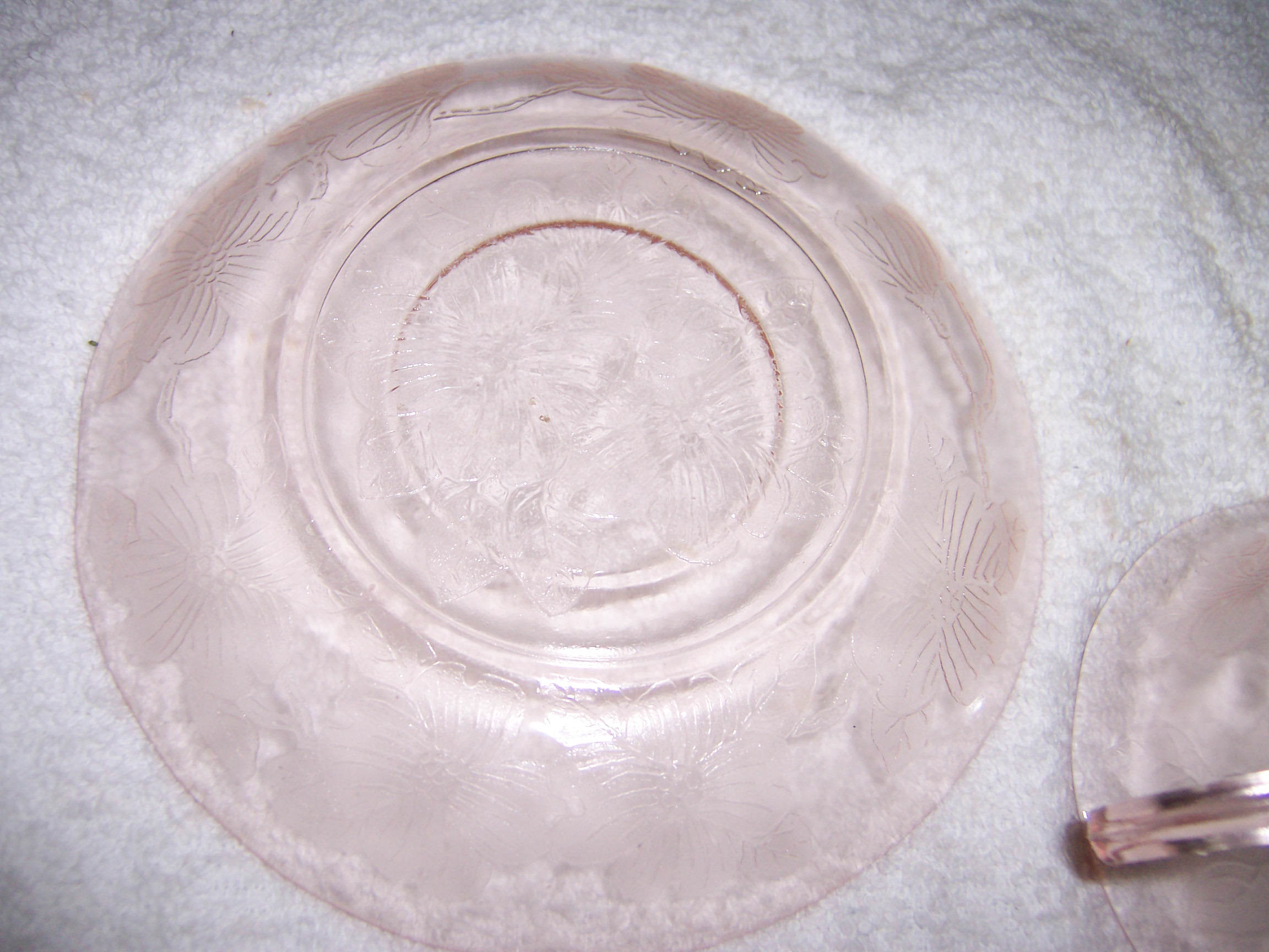 Pink American Sweetheart Depression Glass Cup and Saucer