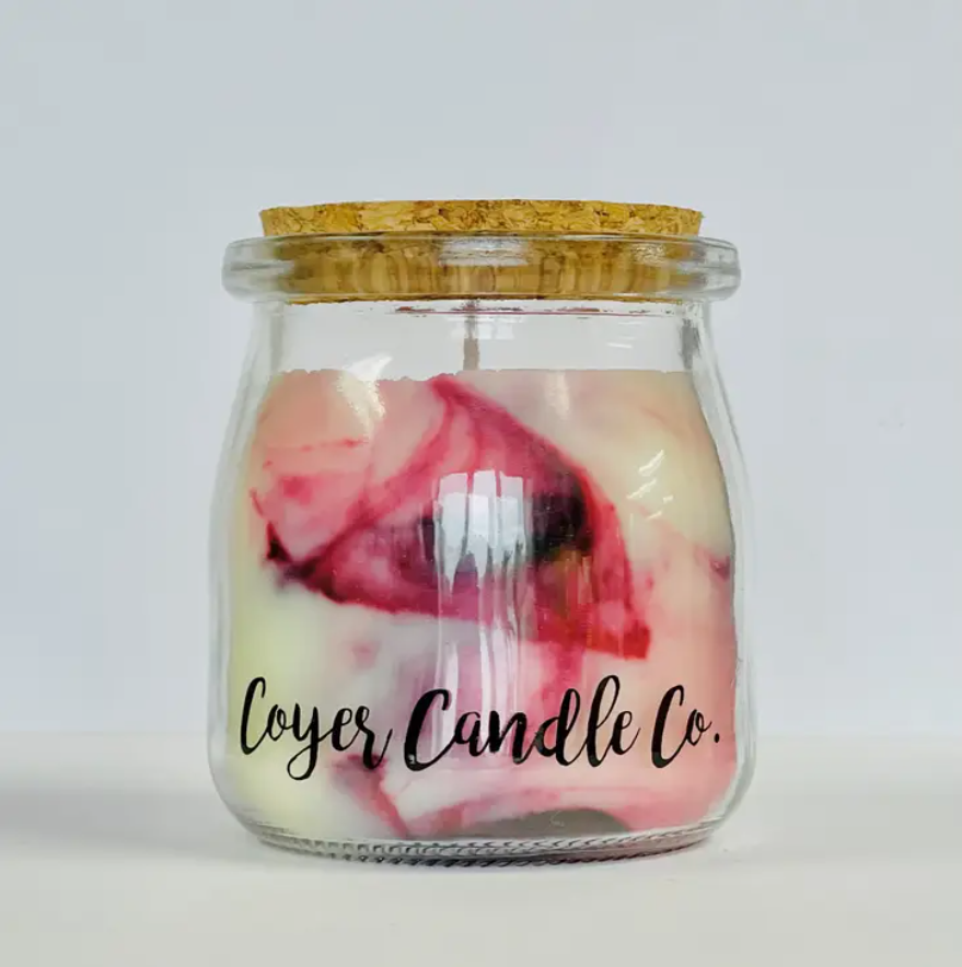 Coyer Candle Co 5 oz Macintosh Apple Studio Jar Candle with Cork Lid