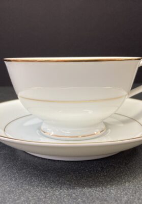 Noritake White Cup and Saucer - Unknown 1