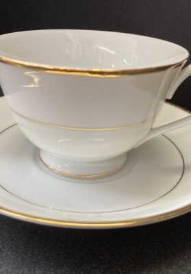 Noritake White Cup and Saucer - Unknown 2